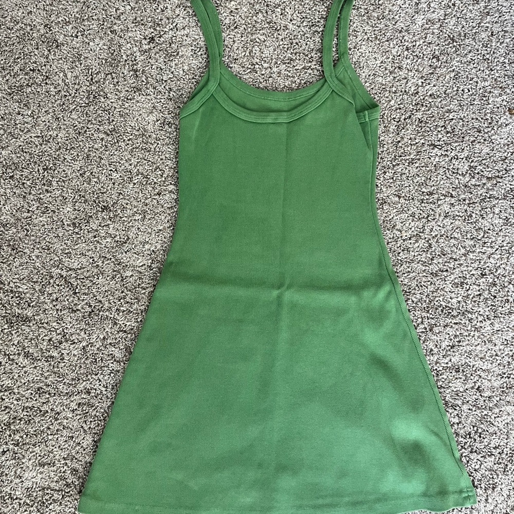 Los Angeles Apparel Green Ribbed Top